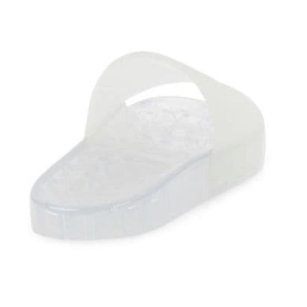 NWT Karl Lagerfeld Taylin clear monogramm pool slides new NIB SZ 8 Paris - Picture 3 of 5